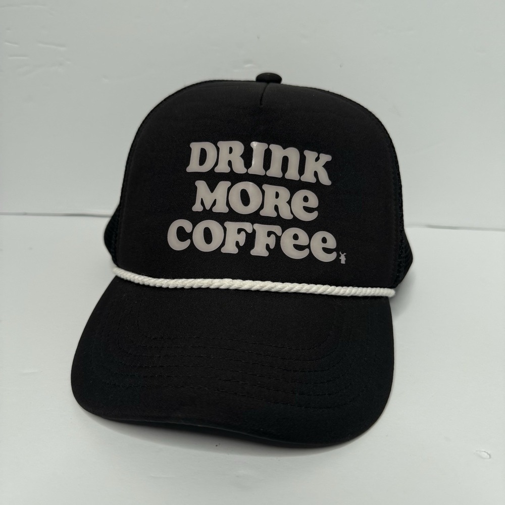 Drink More Coffee Trucker Hat Men One Size‎ Dutch Bros Cap